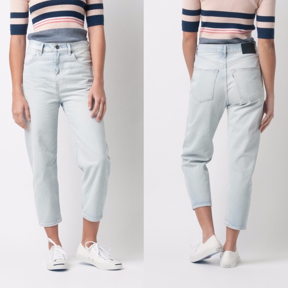Levi's Denim - LEVI'S MADE & CRAFTED BARREL CROP JEAN POWDER BLUE